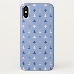 かわいく小さいいかりパターン iPhone X ケース
