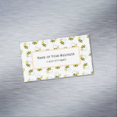 かわいく小さいのまわりにパターン マグネット名刺 (インサイチュ)