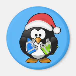 かわいく小さいアニメのクリスマスのペンギン マグネット