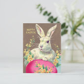 かわいく小さいイースターのウサギが付いている郵便はがき シーズンポストカード (スタンド正面)