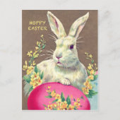 かわいく小さいイースターのウサギが付いている郵便はがき シーズンポストカード (正面)