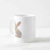 かわいく小さいウサギ コーヒーマグカップ (正面左)