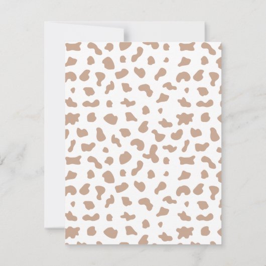 かわいく小さいカウボーイの西部のベビーシャワー招待状 招待状 (裏面)