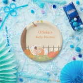 かわいく小さいカボチャベビーシャワーの供給 ペーパープレート (パーティー)