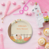 かわいく小さいカボチャベビーシャワーの供給 ペーパープレート (パーティー)