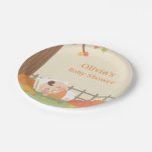 かわいく小さいカボチャベビーシャワーの供給 ペーパープレート (アングル)