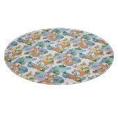 かわいく小さいキツネパターン カッティングボード (角)