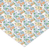 かわいく小さいキツネパターン ショートテーブルランナー (コーナー)