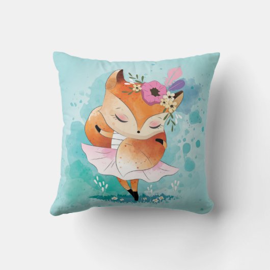 かわいく小さいキツネ クッション (裏面)