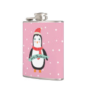 かわいく小さいクリスマスのペンギン"メリークリスマス" フラスク (左)