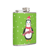 かわいく小さいクリスマスのペンギン"メリークリスマス" フラスク (右)