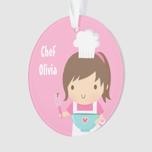 かわいく小さいシェフのパン屋の女の子部屋の装飾 オーナメント (正面)