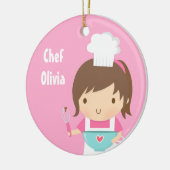 かわいく小さいシェフのパン屋の女の子部屋の装飾 セラミックオーナメント (左)