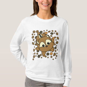 かわいく小さいシマリスの生き物 Tシャツ