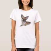 かわいく小さいチワワのTシャツ Tシャツ (正面)