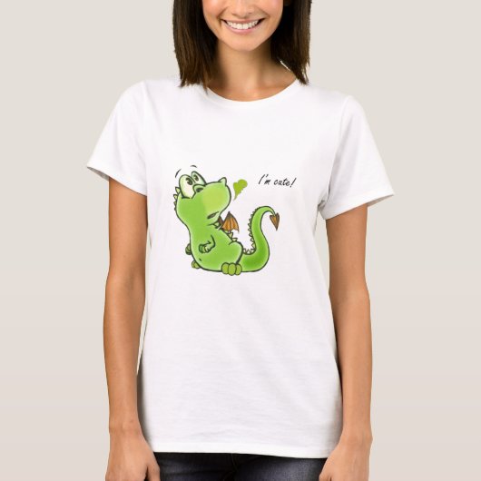 かわいく小さいドラゴン!! Tシャツ (正面)