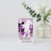 かわいく小さいバイオリン奏者 名刺 (スタンド正面)