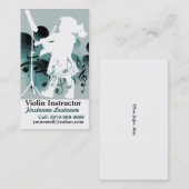 かわいく小さいバイオリン奏者 名刺 (正面/裏面)