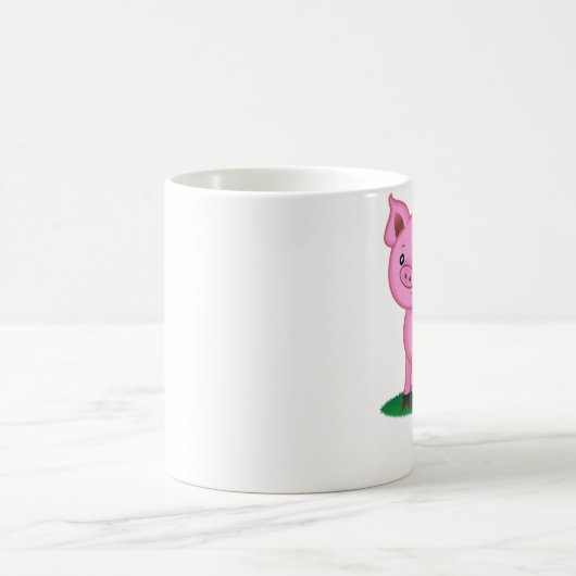かわいく小さいブタのマグ コーヒーマグカップ (中央)