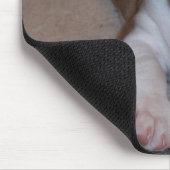 かわいく小さいブルドッグの子犬のマウスパッド マウスパッド (コーナー)