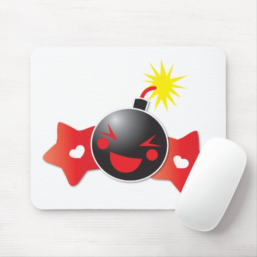 かわいく小さいブーム! 爆弾 マウスパッド (マウス)