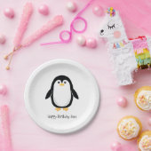 かわいく小さいペンギン ペーパープレート (パーティー)