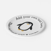 かわいく小さいペンギン ペーパープレート (アングル)