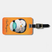かわいく小さいペンギン ラゲッジタグ (正面横)