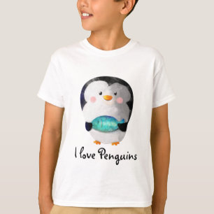 かわいく小さいペンギン Tシャツ
