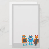 かわいく小さいロボット 便箋 (正面/裏面)