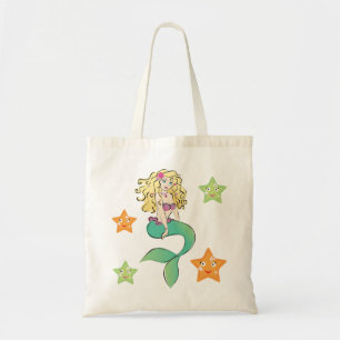 かわいく小さい人魚 トートバッグ