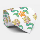 かわいく小さい人魚 ネクタイ (ロール)