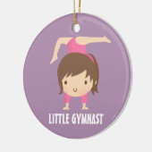 かわいく小さい体育専門家の女の子の体操部屋の装飾 セラミックオーナメント (左)