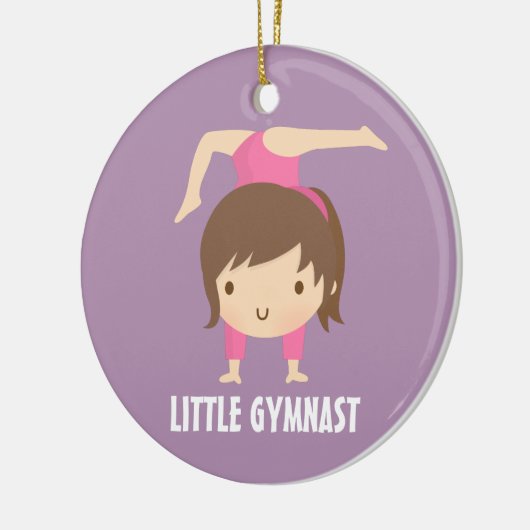 かわいく小さい体育専門家の女の子の体操部屋の装飾 セラミックオーナメント (左)