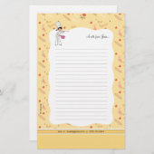 かわいく小さい台所文房具シート 便箋 (正面/裏面)