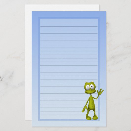 かわいく小さい外国の子供 便箋 (正面/裏面)