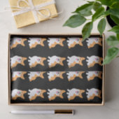 かわいく小さい微笑のコーギーの子犬 薄葉紙 (ギフト)