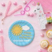 かわいく小さい日光のベビーシャワーの供給 ペーパープレート (パーティー)