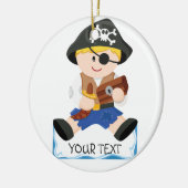 かわいく小さい海賊 セラミックオーナメント (左)