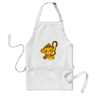 かわいく小さい猿 スタンダードエプロン