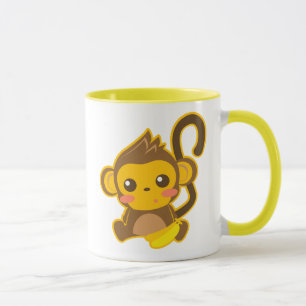 かわいく小さい猿 マグカップ