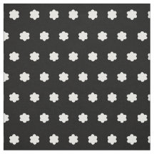 かわいく小さい花の白黒花柄