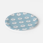 かわいく小さい雪男 ペーパープレート (アングル)