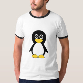 かわいく小さく黒いペンギン Tシャツ