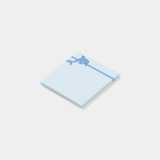 かわいく幸せなイルカ ポストイット (アングル)