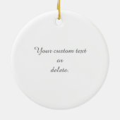 かわいく幸せなベビー-あなた専有物を作成して下さい セラミックオーナメント (裏面)