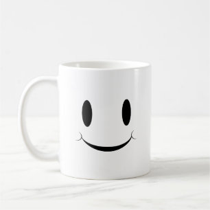 かわいく幸せな顔 コーヒーマグカップ