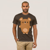 かわいく強い漫画くまのTシャツ Tシャツ (正面フル)