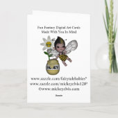 かわいく愛らしいベビーののまわりにの蜂蜜 シーズンカード (裏面)