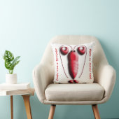 かわいく愛らしく赤いロブスターのハート形の挟み クッション (椅子)